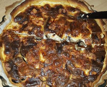 Quiche aubergines et fromages