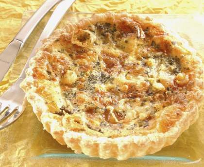 Quiche aux brocolis et roquefort
