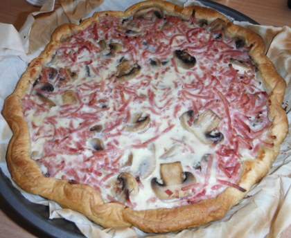 quiche aux champignons