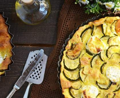 Quiche aux courgettes et au chèvre