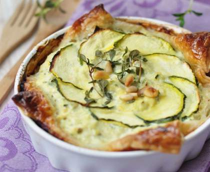 Quiche aux courgettes et au fromage