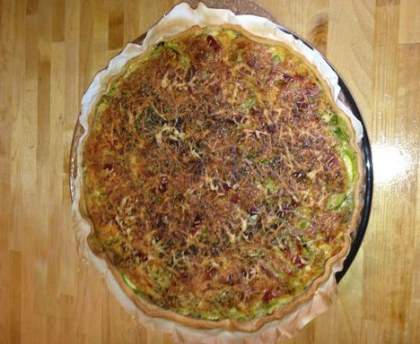 Quiche aux courgettes et fromage de chèvre