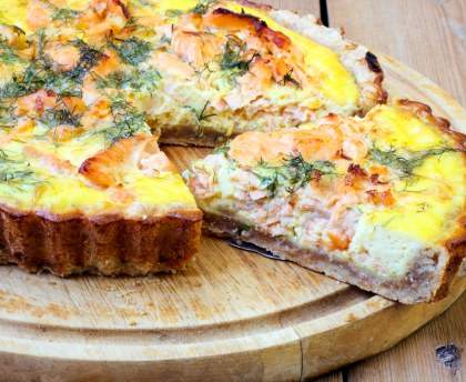 Quiche aux deux saumons
