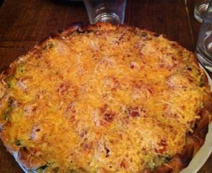 Quiche aux épinards et aux petits lardons
