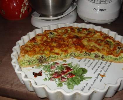 Quiche aux escargots persillés