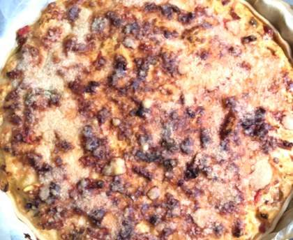 quiche aux légumes du soleil et lardons