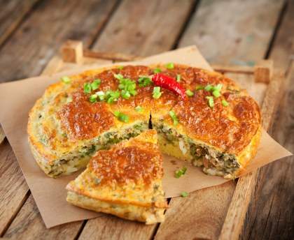 Quiche aux légumes variés