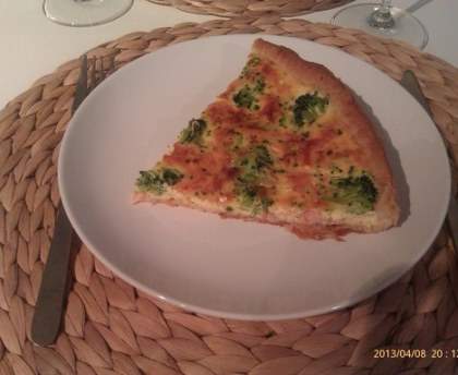 Quiche brocolis et saumon fumé