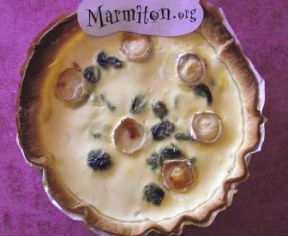 Quiche chèvre-pruneaux