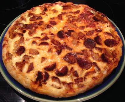 Quiche chorizo-pommes de terre