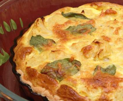 Quiche chou-fleur épinard