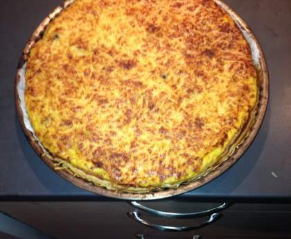 Quiche citrouille et cèpes