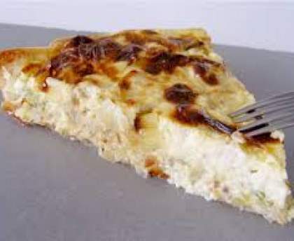 Quiche complete à la faisselle de chêvre