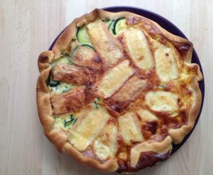 Quiche courgettes-Maroilles