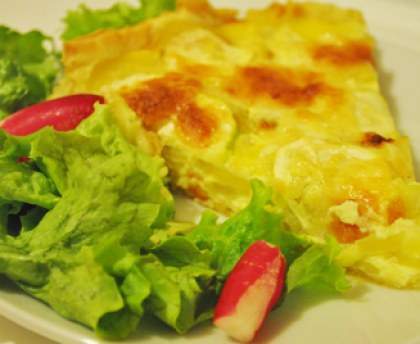 Quiche courgettes pommes de terre