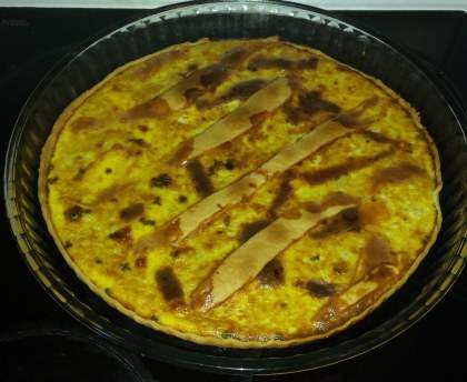 Quiche crabe curry 