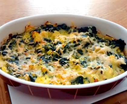 Quiche épinard et pomme de terre pour bébé