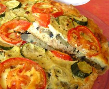 Quiche estivale au thon