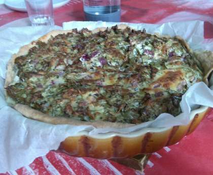 Quiche fraîcheur à la salade