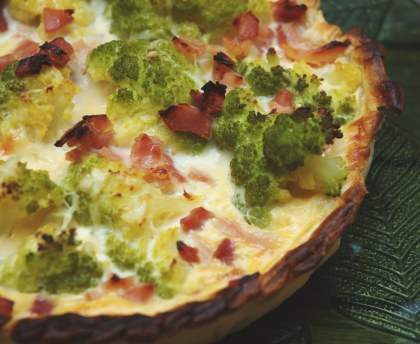Quiche légère au chou-fleur