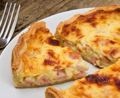Quiche lorraine à la québécoise