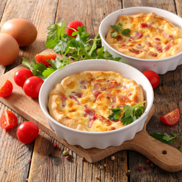 Quiche Lorraine sans pâte au Companion