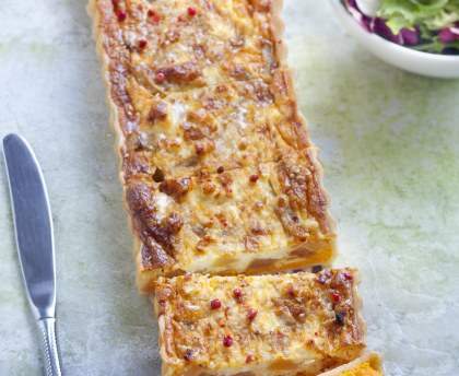 Quiche patate douce et navet