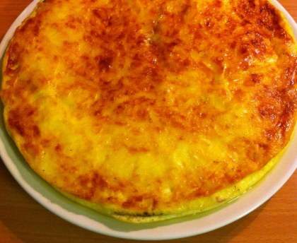 Quiche sans pâte au jambon et au gruyère