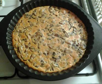 Quiche sans pâte au lard fumé