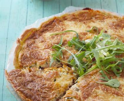 Quiche soufflée au tofu