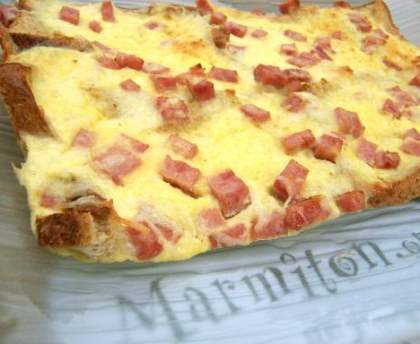 Quiche sur pain de mie
