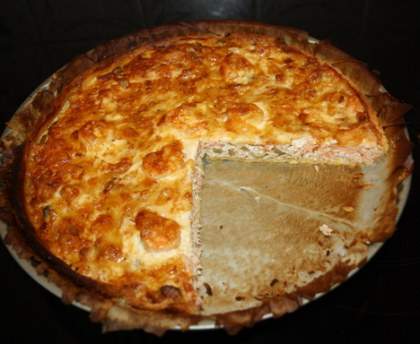 Quiche thon et saumon fumé