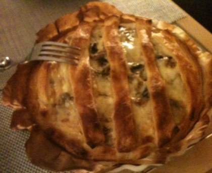 Quiche tomate champignons et saucisse