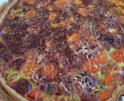 Quiche Tomate Mozza Facile et rapide