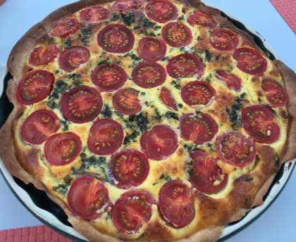 Quiche tomates mozarella