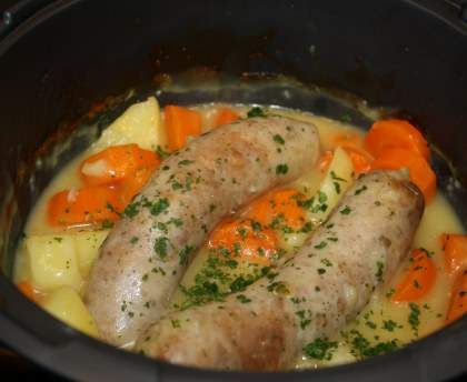 Ragoût breton de saucisses bon et pas cher 