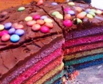 Rainbow cake Popo et Fanny