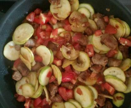 Ratatouille aux saucisses