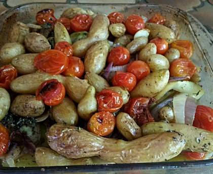 Rattes au four a la provencale