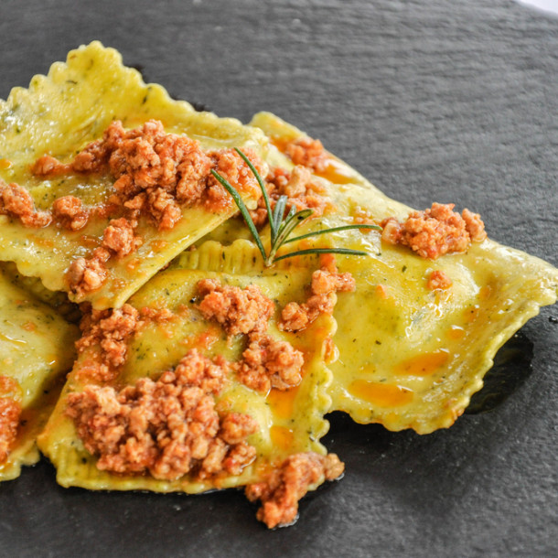 Ravioli à la bolognaise