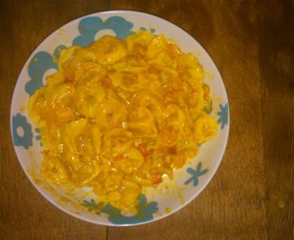 Ravioli à la fondue de poivrons