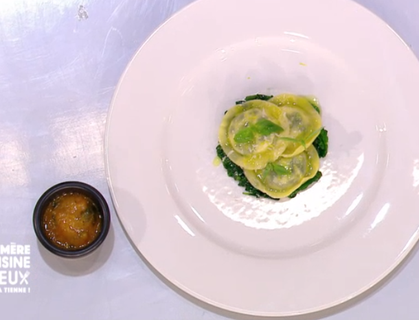 Raviolis brousse et épinards