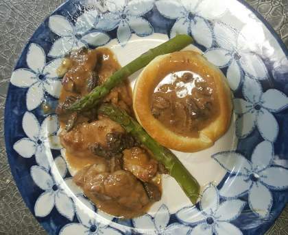 Ris de veau aux asperges vertes