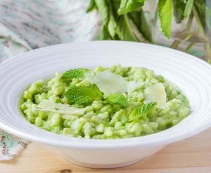 risotto à la menthe