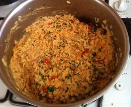 Risotto au chorizo
