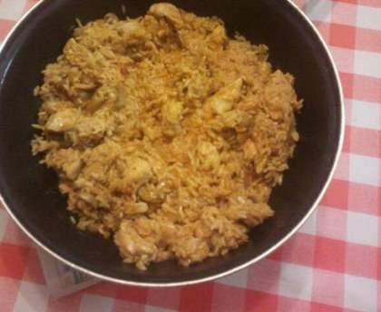 risotto au poulet à l'italienne