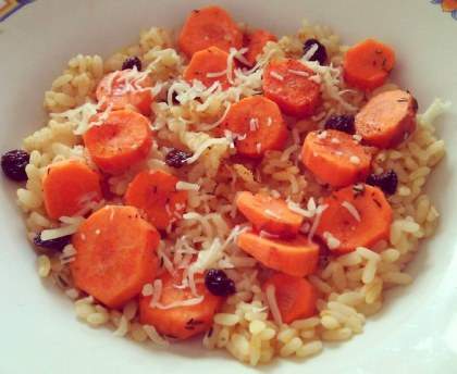 Risotto automnale aux fruits secs