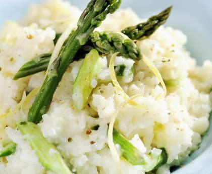 Risotto aux asperges et mascarpone