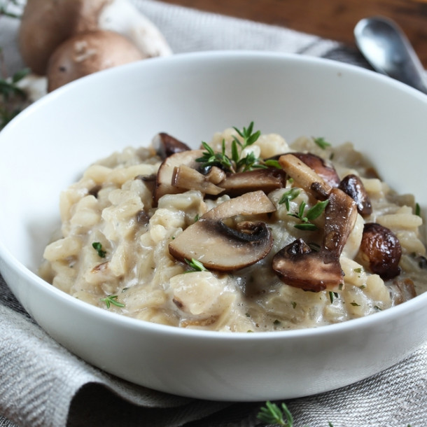 Risotto aux champignons de Paris