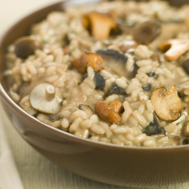 Risotto aux champignons des bois